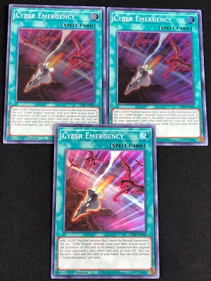 YUGIOH CYBER EMERGENCY GEIM-EN042 1ST SUPER X3 NM