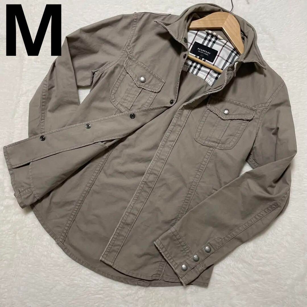 Burberry Black Label Jacket Size M Color Greige Nova Check From Japan Used