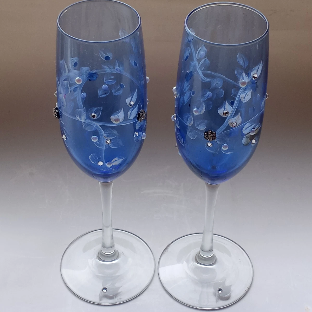 Patterned champagne sales flutes