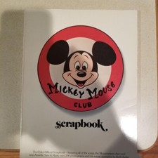 Mickey Mouse Club Scrapbook Vintage 1975 Walt Disney Keith Keller