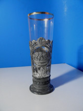Heidenheim a.d. Brenz * Schloss Hellenstein *antikes Bierglas m. Metallhalterung
