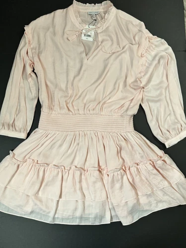 NWT Gibson Latimer Size 2XL Dress Peasant Cottage Pink Romantic Ruffles Peasant