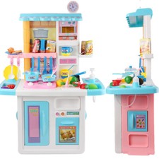 Chef Pretend Role Play Set Kitchen Cooking Toy Set With Light Sound For Girl Boy