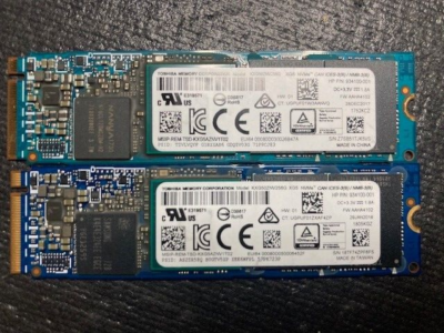 LOT of 2) TOSHIBA 256GB M.2 2280 NVMe SSD KXG50ZNV256G Excellent