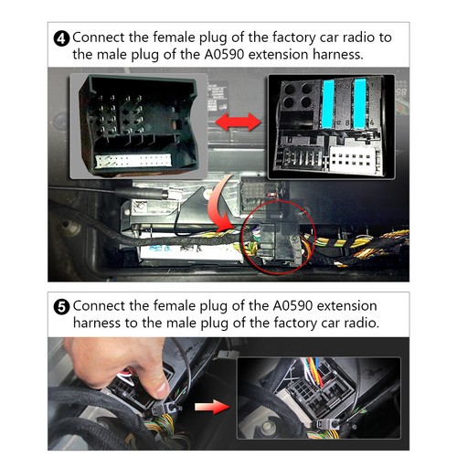 Arnés de cableado extendido A0590 BMW E46 323/325/328/330 M3 17 pines 40 pines para E46A12S - Imagen 7 de 9