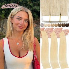 CLEARANCE Tape In 100 Remy Human Hair Extensions Invisible Skin Weft Russian
