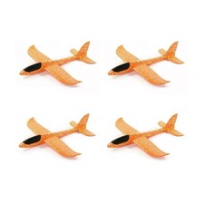 Fits For 4 Airplane Toys, 19" Large Throwing Gilded Foam Plane, Best Flying Toys