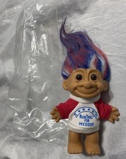 Russ Troll Doll - Troll For President - Red White Blue Hair