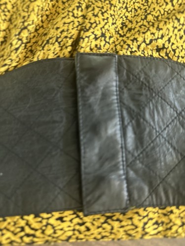 CHANCELLE 2PC Leather Silk Korea Collar Buttons Cocktail Skirt Suit 12 - Picture 18 of 19