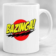 Bazinga Mug – Big Bang Theory 11oz Ceramic Coffee Cup with Sheldon Quote