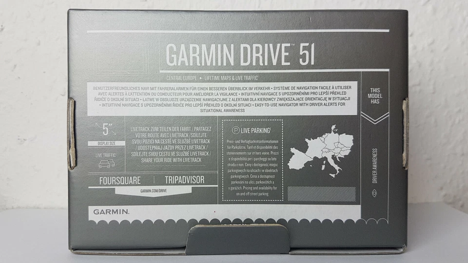 Navigationsgerät Navi Garmin Drive 51 Central Europe LMT-S 5 Zoll Display - Bild 2 von 4