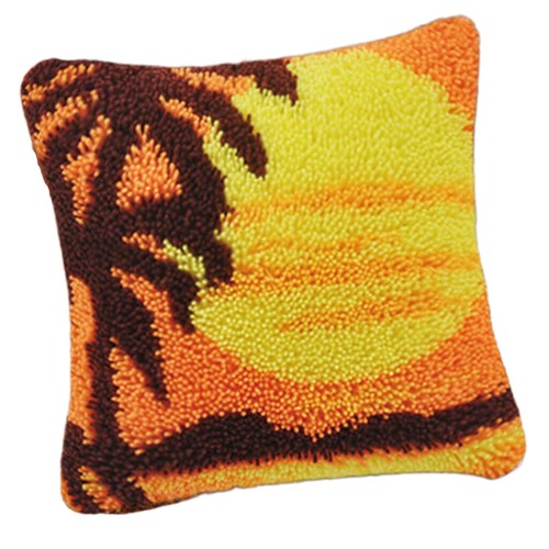 Taxpy Knüpfkissen-Set Weihnachtsmann | 43x43 Cm | Bastelset Für Anfänger & Kinder