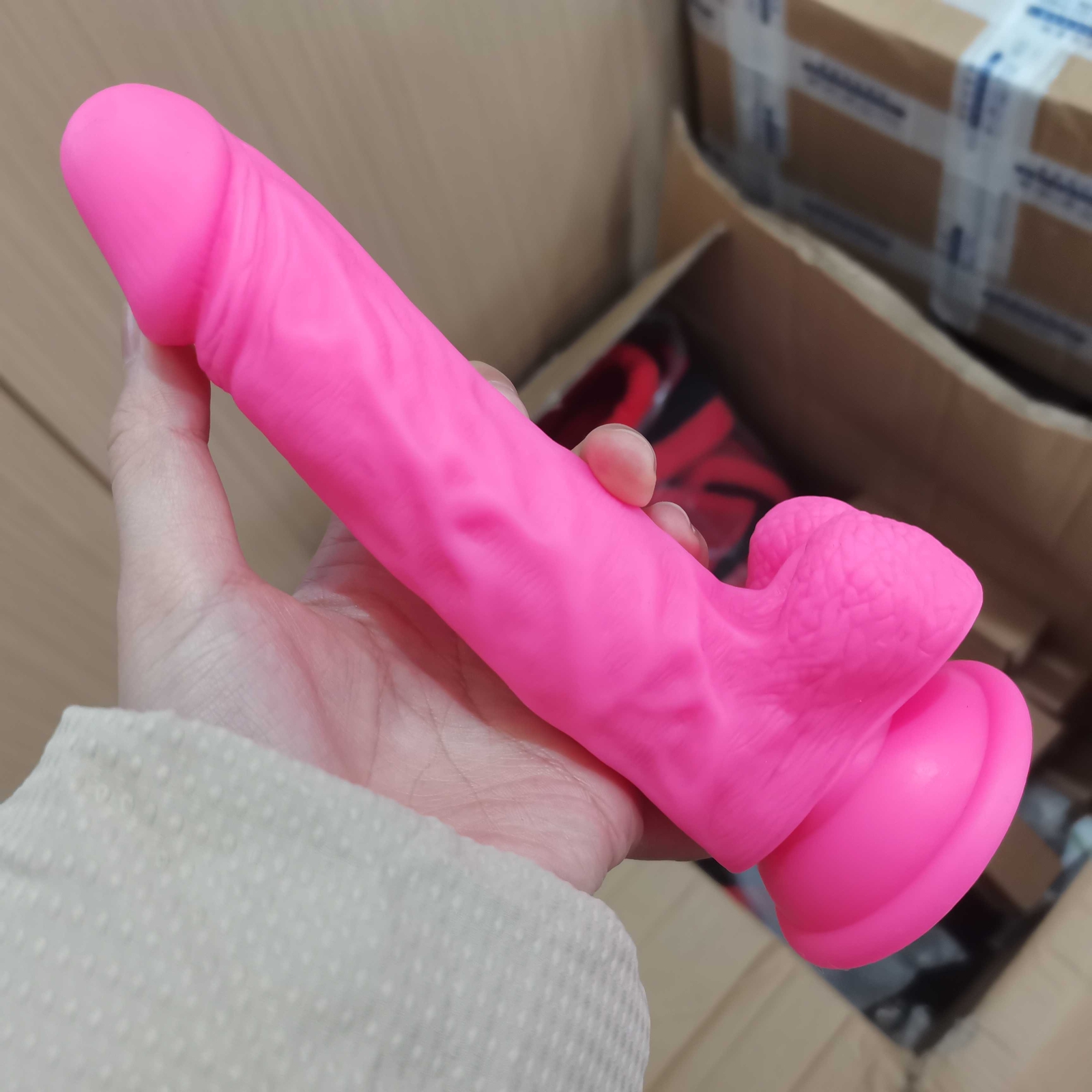 G-Punkt Realistische Dildo Penis mit Saugnapf Massager Stimulation Sex Spielzeug