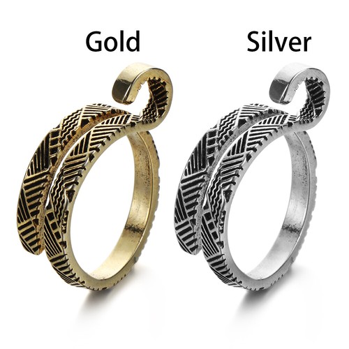 2X verstellbarer Ring Strickset Fingerführung Nadel Häkeln Schlaufe Fingerhut - Bild 3 von 14