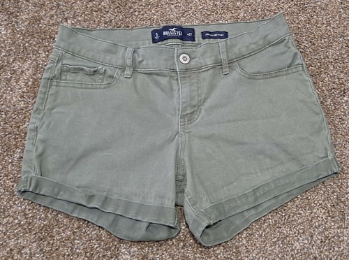 Wom's Hollister Khaki Shorts Low-Rise 