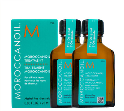 Moroccanoil Haaröl 2 x 25 ml Treatment   Arganöl-Pflege für Glanz & Schutz