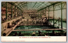 Vintage Postcard 135 Interior Of Sutro Baths San Francisco CA  #1392