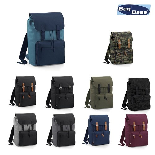 BagBase Vintage Laptop Rucksack BG613 Reise Arbeit Freizeit große