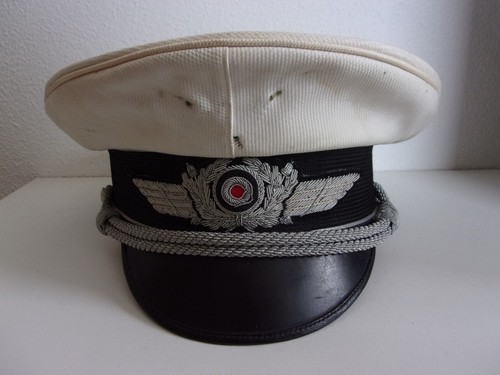 Schirmmütze Sommer weiß Offizier um 1942 Deutsche Luftwaffe ohne HK Original - Bild 2 von 13