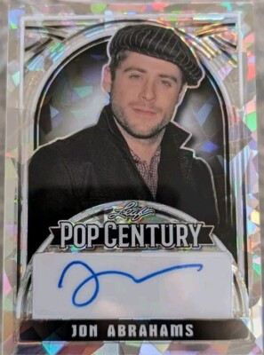 JON ABRAHAMS 2024 Leaf Pop Century AUTO SILVER #8/10 Scary Movie Actor Celebrity