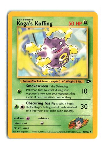 1995-2000 Basic Pokemon Koffing, Kogas Koffing, Weezing, Dark Weezing | eBay