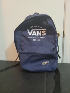 Vans off the Wall Azul Mochila pequeña-Unisex/Hombre Original Clásico 1966  | eBay