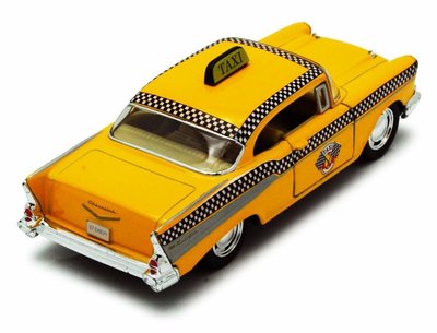 1957 Chevrolet Bel Air Yellow Taxi CAB in a 140 Scale