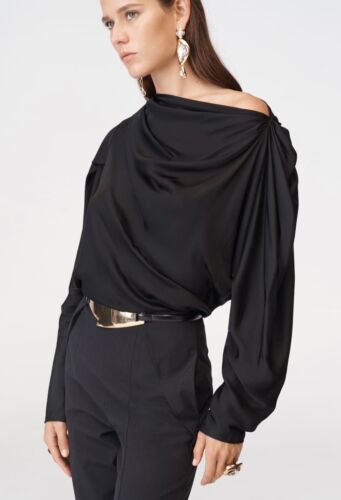 BNWT ZARA 30” LIMITED EDITION LEATHER BELT WITH METAL BUCKLE SIZE 80 - Imagen 4 de 4