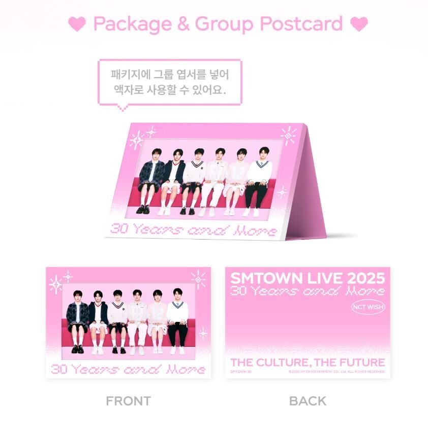 SMTOWN LIVE 2025 OFFICIAL GOODS NCT WISH GROUP PHOTO SET +