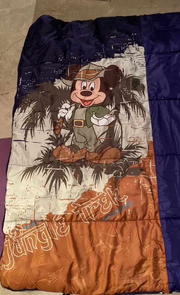 Saco de Dormir Disney Mickey Mouse Jungle Trek 60"x29" Usado Foto 2 de 4