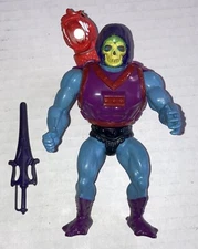 1985 Mattel MOTU Dragon Blaster Skeletor Figure W/sword & 3 Pc Armor-Hi Grade