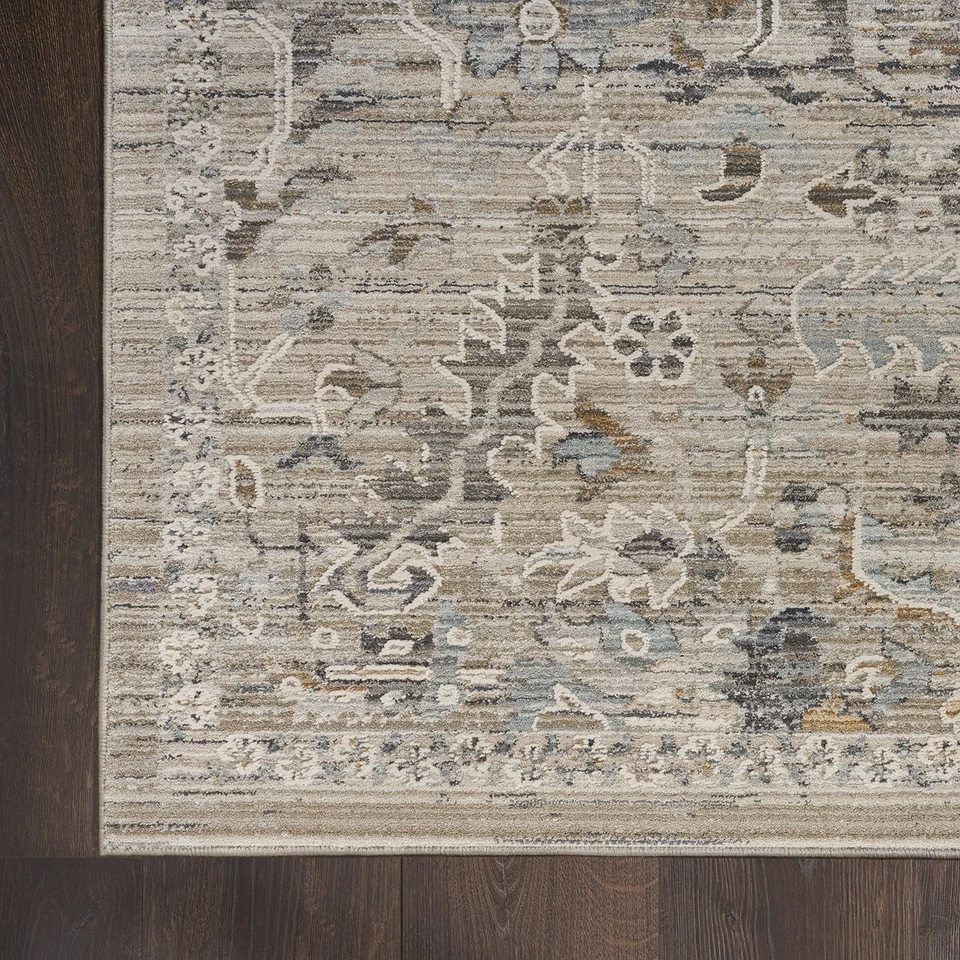 Nourison Nyle Bohemian Ivory Taupe 2'3" x 10' Area -Rug, Easy -Cleaning, Non ... - Image 3 of 4