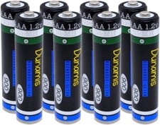 8pk 1.2v AAA 900mAh NiMH Rechargeable Batteries - HIGH CAPACITY Cordless Phones 0.91 per battery