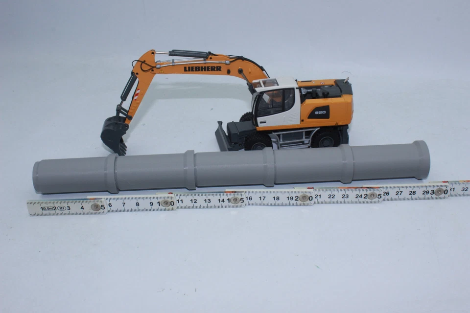 Excavadora sobre orugas Conrad 2223 Liebherr R 922 + pluma ajustable nueva en embalaje original 1:50 Foto 4 de 4