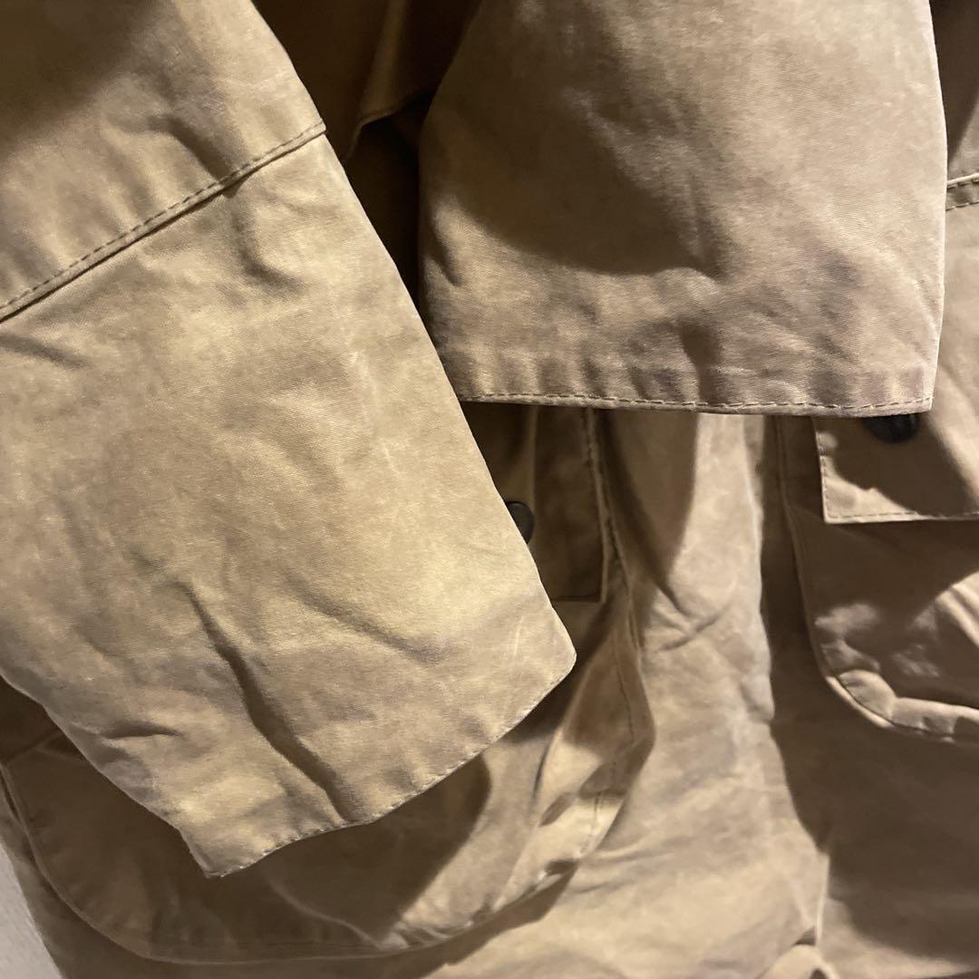 Barbour A61 Longshoreman Waxed Cotton Smock Jacket Brown
