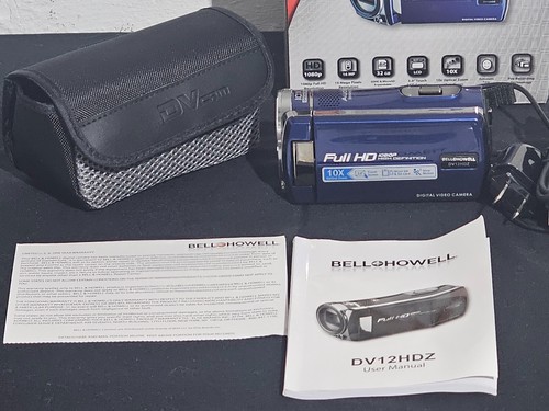 BELL+HOWELL DV12HDZ-BL 16.0-Megapixel Cinema DV12HDZ 1080p Digital Camcorder BLU - Picture 3 of 5