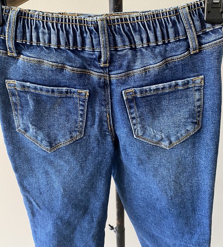 Girls Colorful Planet Balloon Jeans Size XS 4/5 Elastic Waistband NWT - Picture 12 of 12
