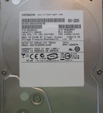 Hitachi HDE721050SLA330 PN:0A39510 MLC:BA3285 500gb 3.5" Sata Desktop Drive