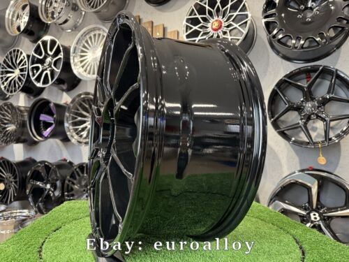 4X18 inch 5x114.3 OZ Ultraleggera Style Black Wheels: Fits For Lexus Mazda Honda - Picture 5 of 14