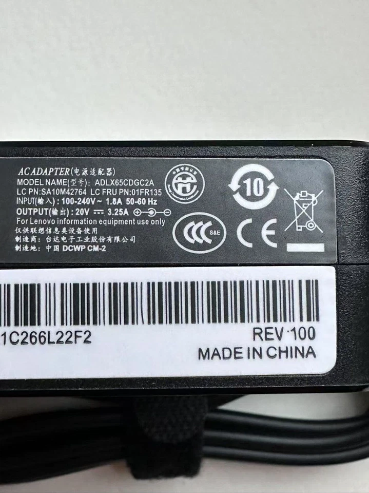65W Laptop Charger for Lenovo IdeaPad 3 15IIL05 330-14 330-15 330-17 510-15 - Image 4 of 4