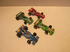 4 Yatmins Racers 1301 Honda 1302 Ferrari 1304 Melaren Ford Toy Cars Diecast