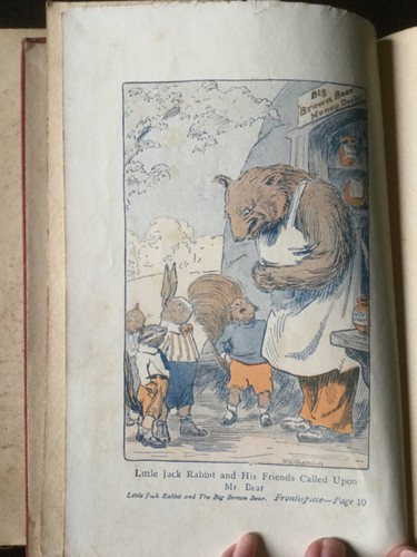 Little Jack Rabbit and The Big Brown Bear, David Cory,1st Ed 1921 DUST COVER - Picture 7 of 12