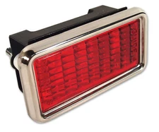 Side Marker Light Assembly. Rear Red for 1968-1969 C3 Corvette