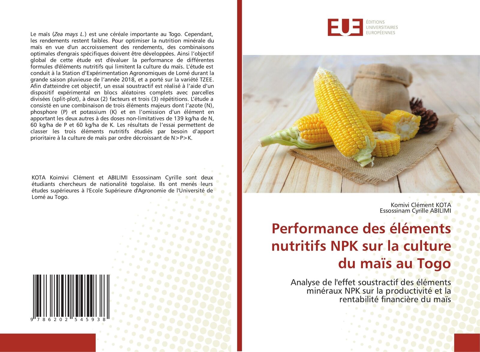 Thumbnail - Performance Des Éléments Nutritifs Npk Sur La Culture Du Maïs Au Togo