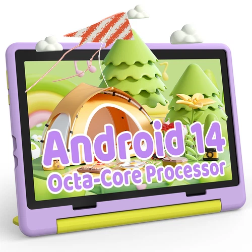 2025 Kid Tablet 10.1 inch Android 14 Quad Core 8+64GB; 1TB Expand WiFi Bluetooth - Picture 1 of 6