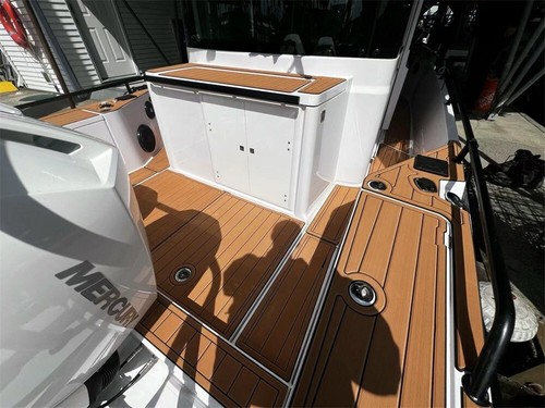 2023 Axopar 28 Swim Platform Cockpit Pad Boat EVA Foam Teak Deck Flooring Mat - Picture 3 of 17