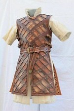 Halloween Medieval leather brigandine men larp  sca leather body fantasy Armor
