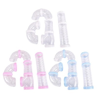 Pet Small Animal Hamster Tube Excercise Toy DIY Clear Tunnel Assemble Track