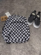 Toddler Vans Size 4 With Backpack 
