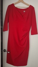 Diva Catwalk Women's Red Stretch Midi Dress Size Large